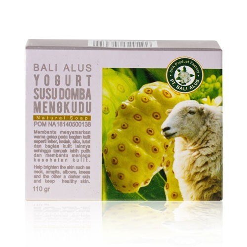 Bali Alus, Natural Soap, 110g, Yogurt Susu Domba Mengkudu (Pack of 1)