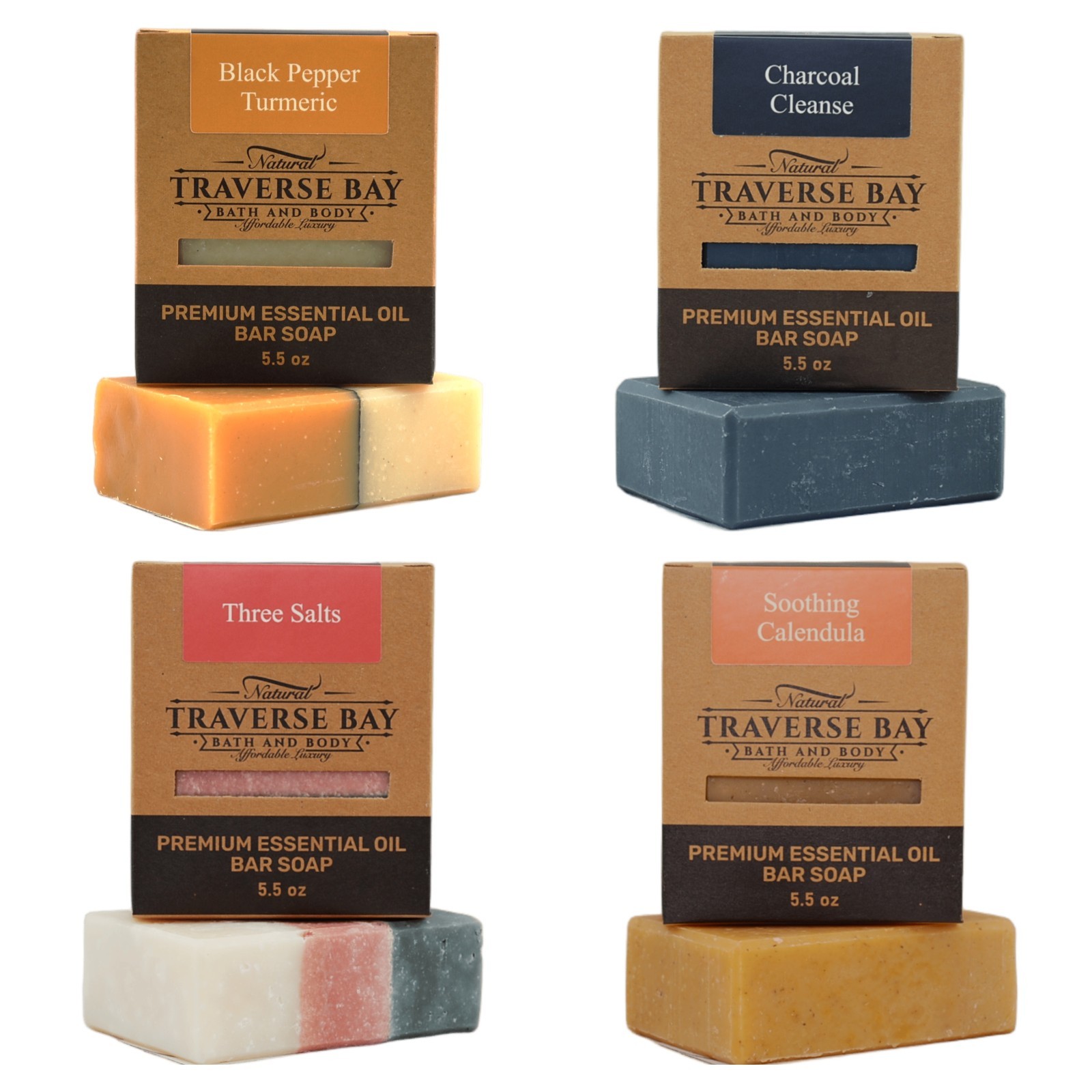 Natural Cold Process Soap You-Pick Variety Pack, 5.5 bars, 22+ oz total