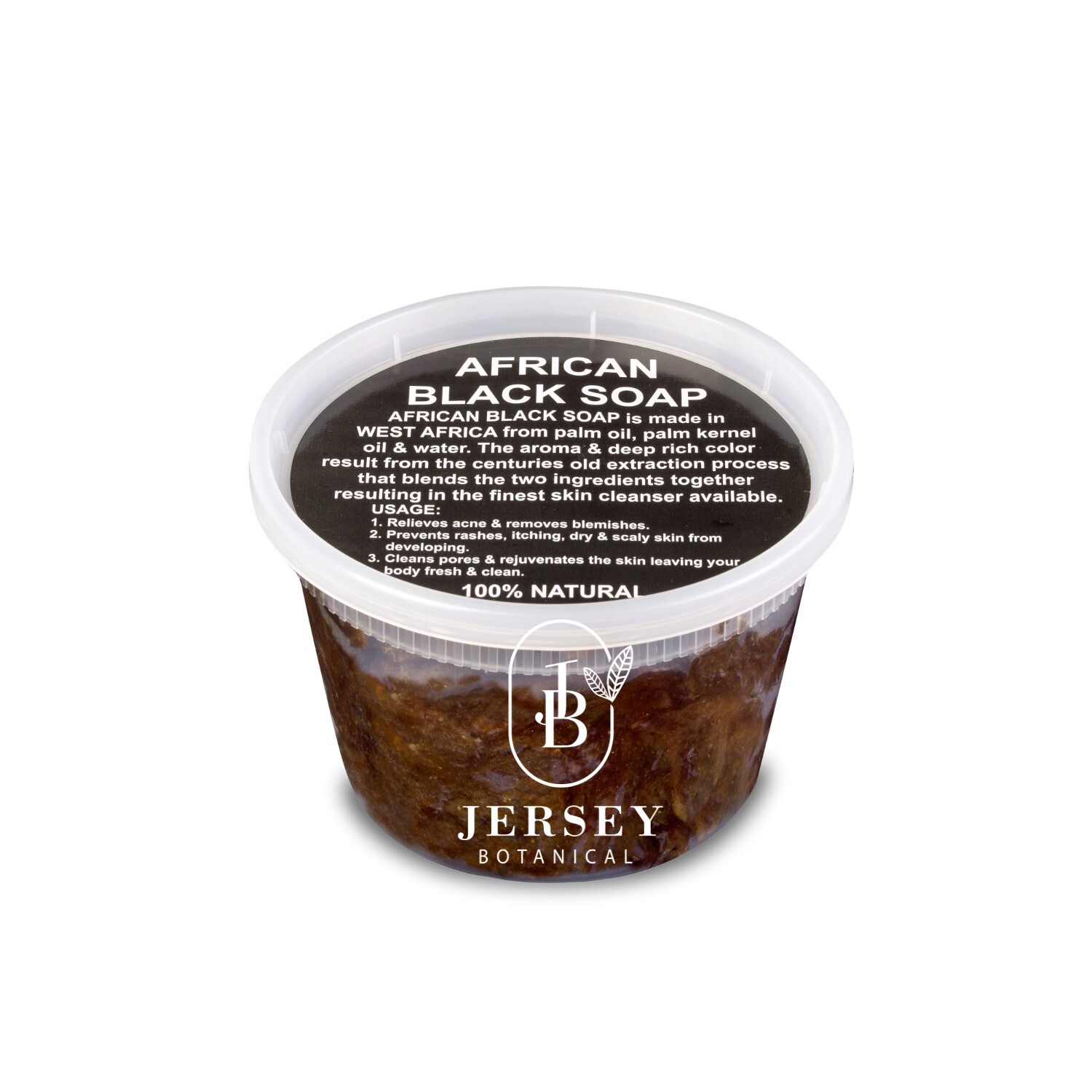 Raw African Black Soap Paste 100% Natural Organic Acne & Blemish Treatments