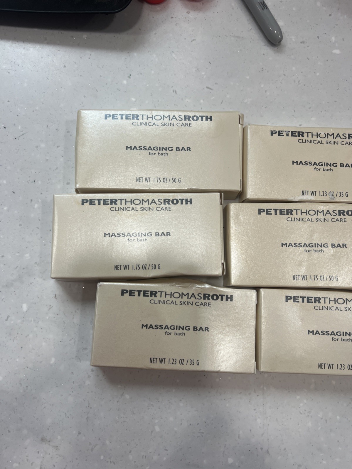 PETER THOMAS ROTH MASSAGING BAR CLINICAL SKIN CARE 1.23 OZ Lot Of 6