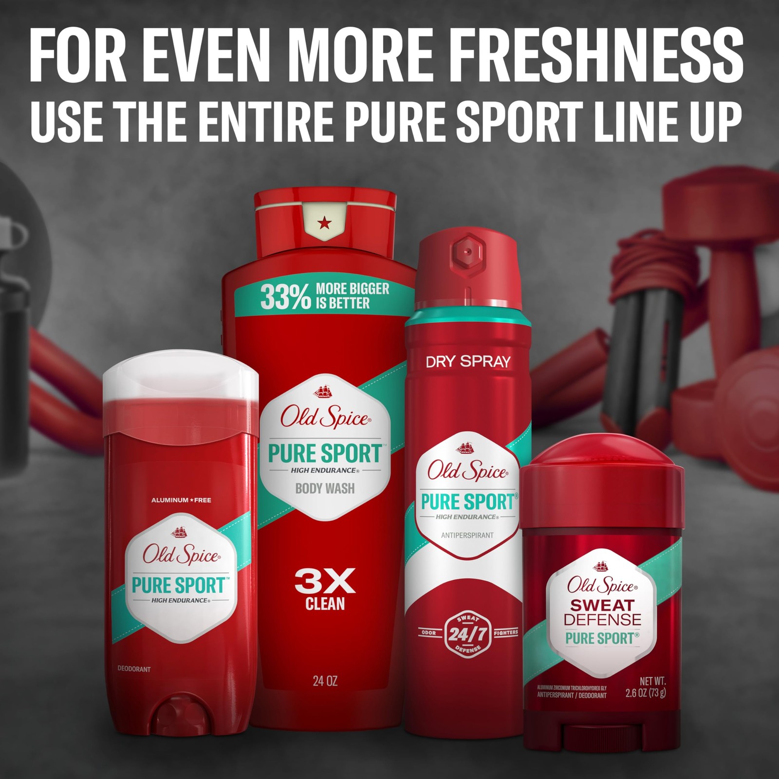 Old Spice Refreshing Body Wash for Men, High 24 Fl Oz (Pack of 4), Red