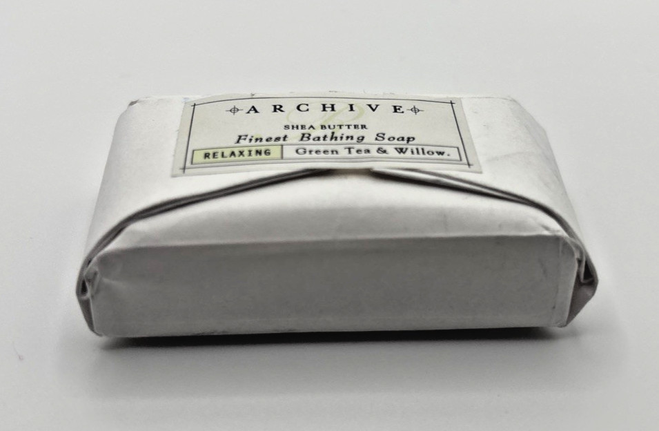 Archive Green Tea & Willow Finest Bathing Soap Bar Shea Butter Relaxing Mini New