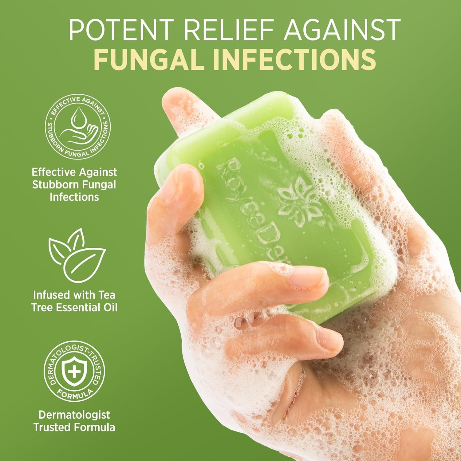 Roycederm Antifungal Antibacterial Tea Tree Soap | Treatment Soap for Face &…