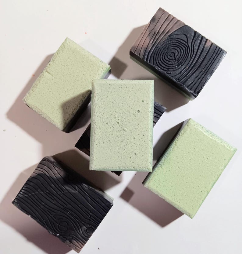 Cedarwood Charcoal Soap for Men | Goat Milk Face & Body Bar with Rosemary