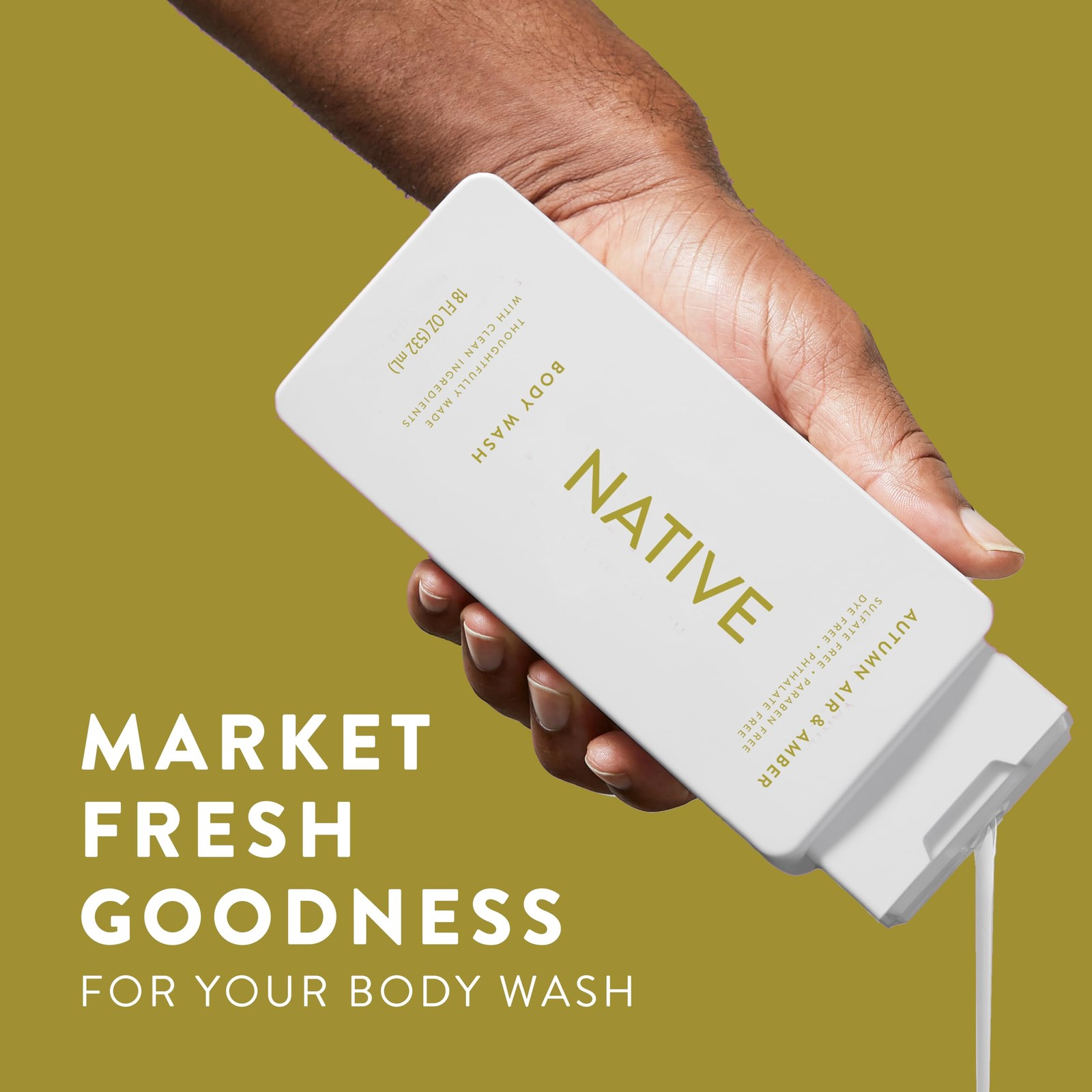 Native Body Wash with Naturally Derived Ingredients – 18 Fl Oz (Pack of 2)