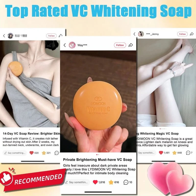 Vitamin C Whitening Soap Removal Exfoliating Sunburn Moisturizing Cleansing