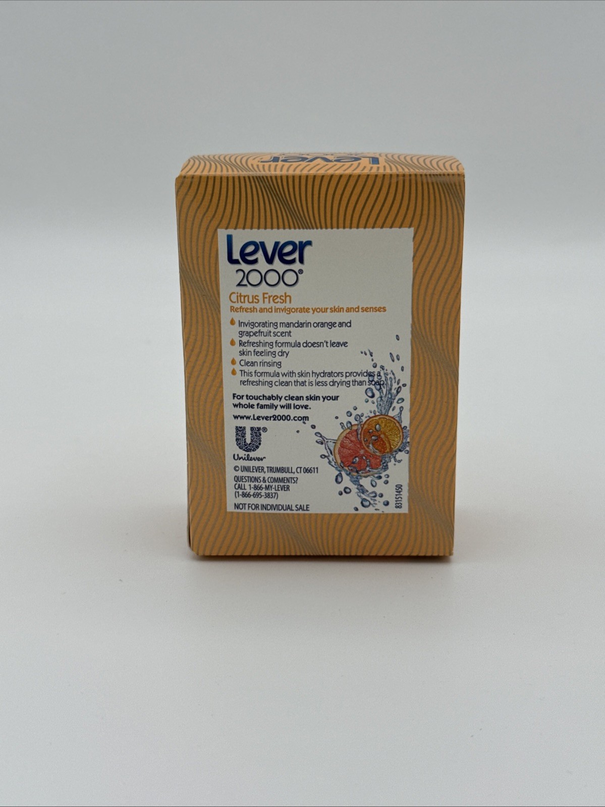 Lever 2000 Citrus Fresh Bar Soap 4 oz Discontinued Retired NOS