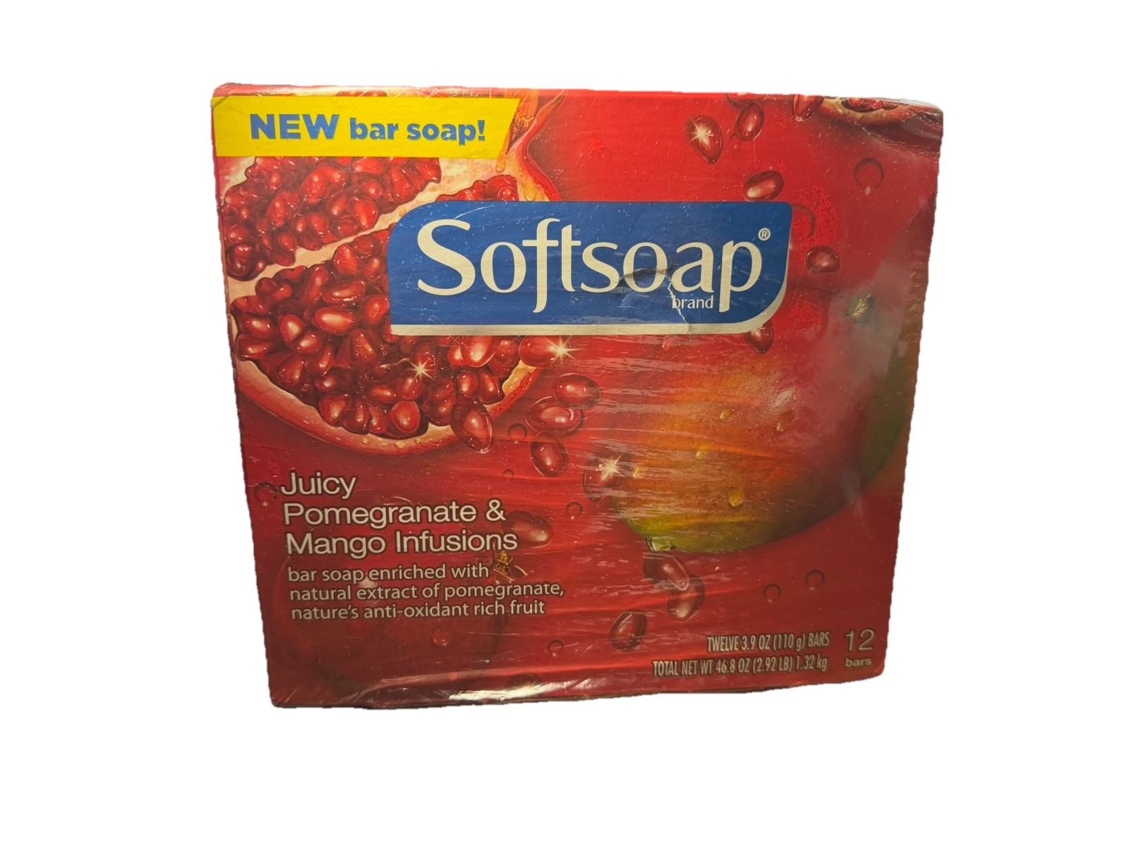 Softsoap Juicy Pomegranate & Mango Infusions Bars 12 Pack Shelf Ware See Pics