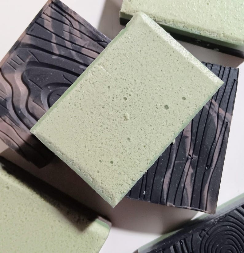 Cedarwood Charcoal Soap for Men | Goat Milk Face & Body Bar with Rosemary