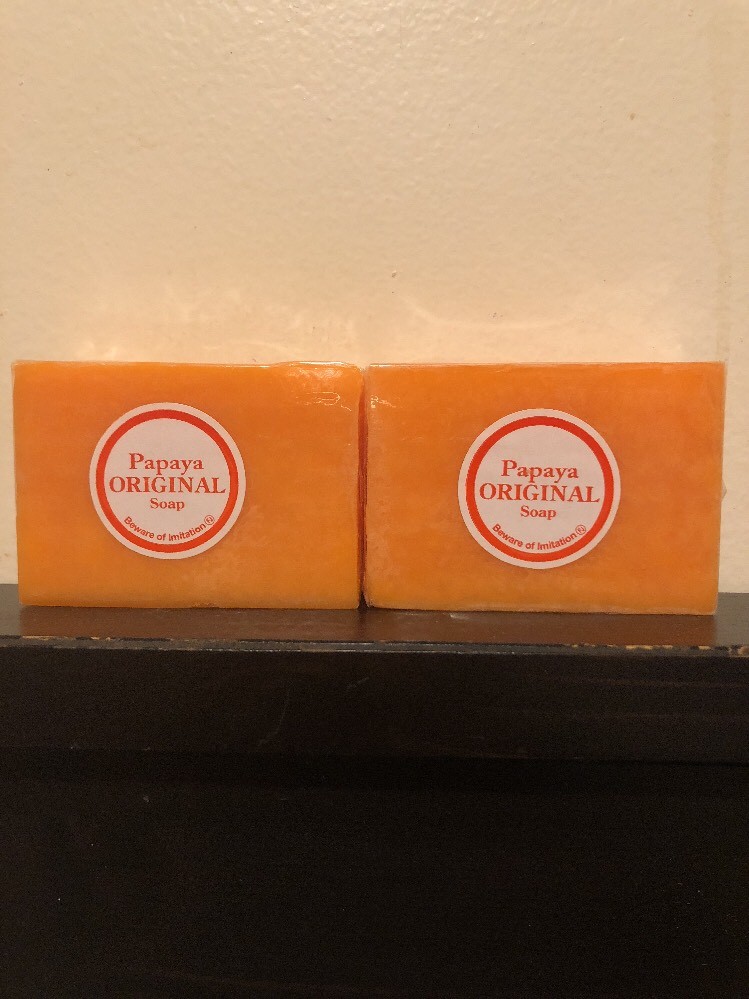 2 x ORIGINAL PAPAYA Kojic WHITENING ACID SOAP. USA SELLER