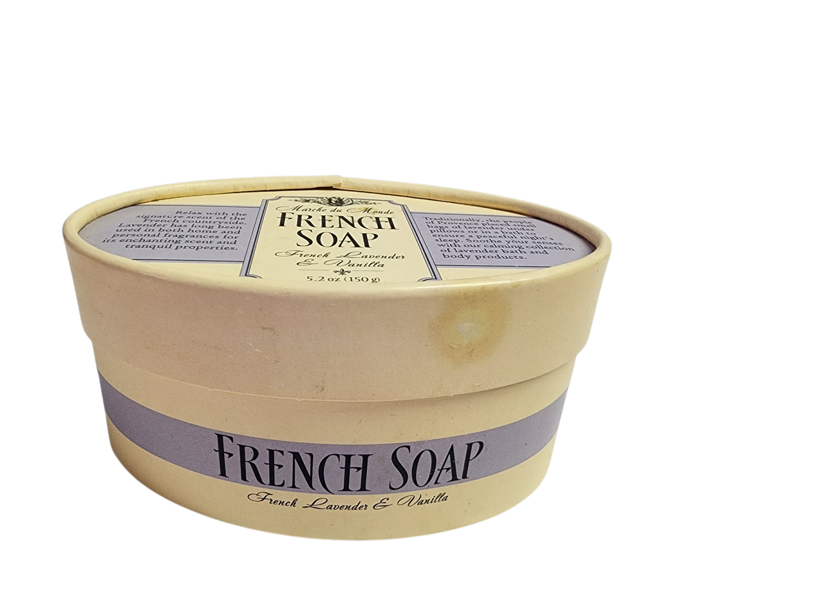Vintage Cost Plus French Lavender and Vanilla Bar Soap 5.2 oz Purple Sealed