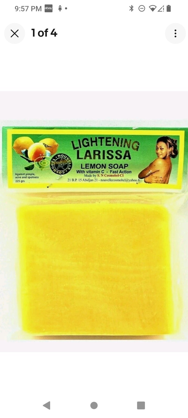 LARISSA Gluta Lightening LEMON Brightening Soap ALL SKIN ~ FAST SHIPPING