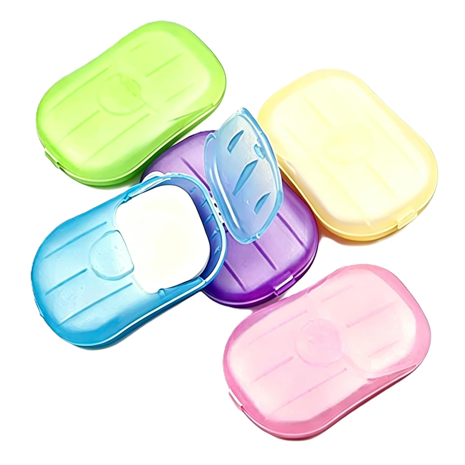 Disposable Soap Sheets Paper 5 Boxes Hand Cleaner Fragrance Mini Soap Paper for