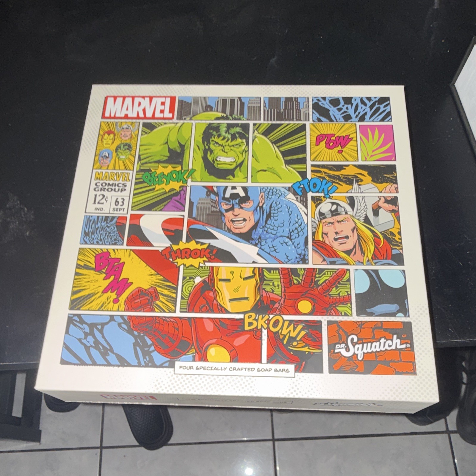 Dr. Squatch Marvel Limited Edition Assorted Soap Set 4-Pack NO SOAP