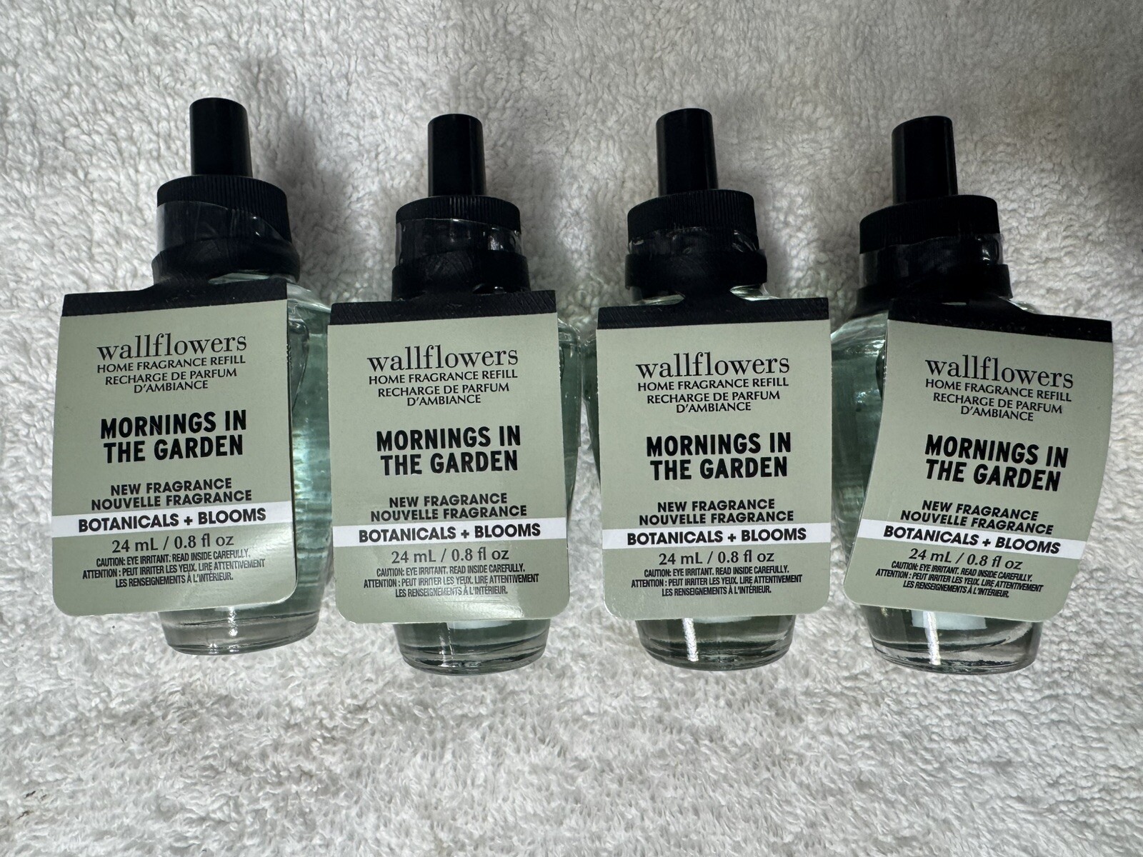 Bath & Body Works Wallflowers NEW Refill Plug-Ins Lot 4 MORNINGS IN THE GARDEN