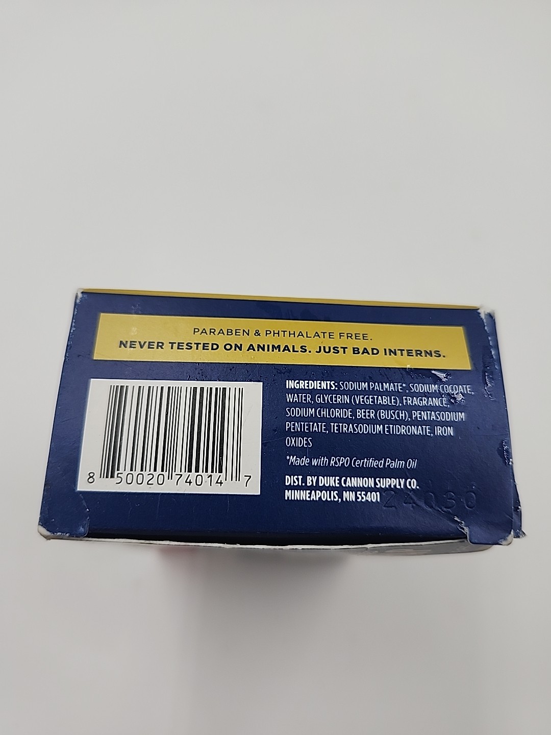 Busch Beer Mountain Sized Soap for Men by Duke Cannon Supply Co. 10 Oz. NEW