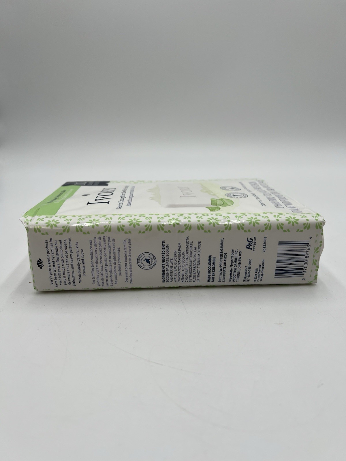 Ivory Gentle Bar Soap Aloe Soothing Plant-Based Multipack 10 Bars