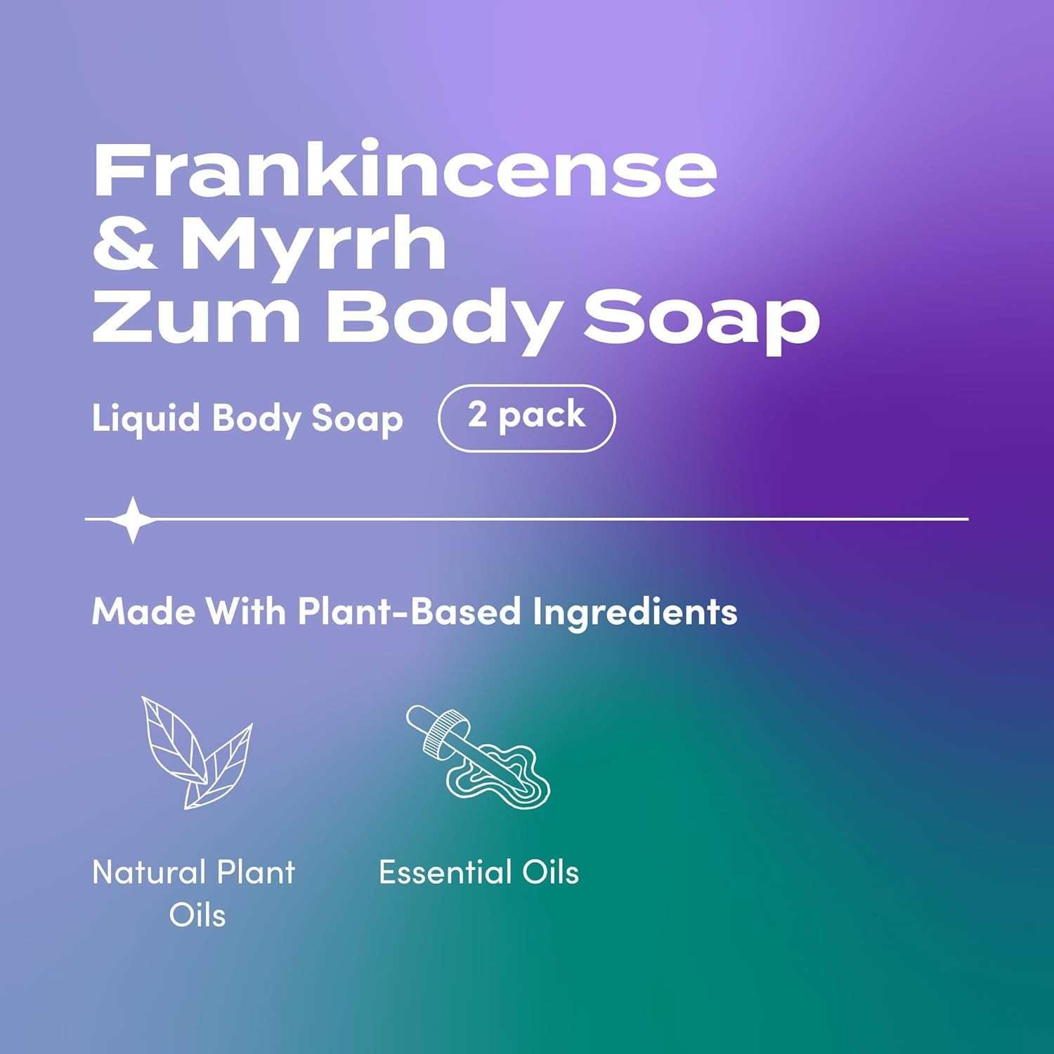 Body Soap – Frankincense & Myrrh – 16 Fl Oz (2 Pack)