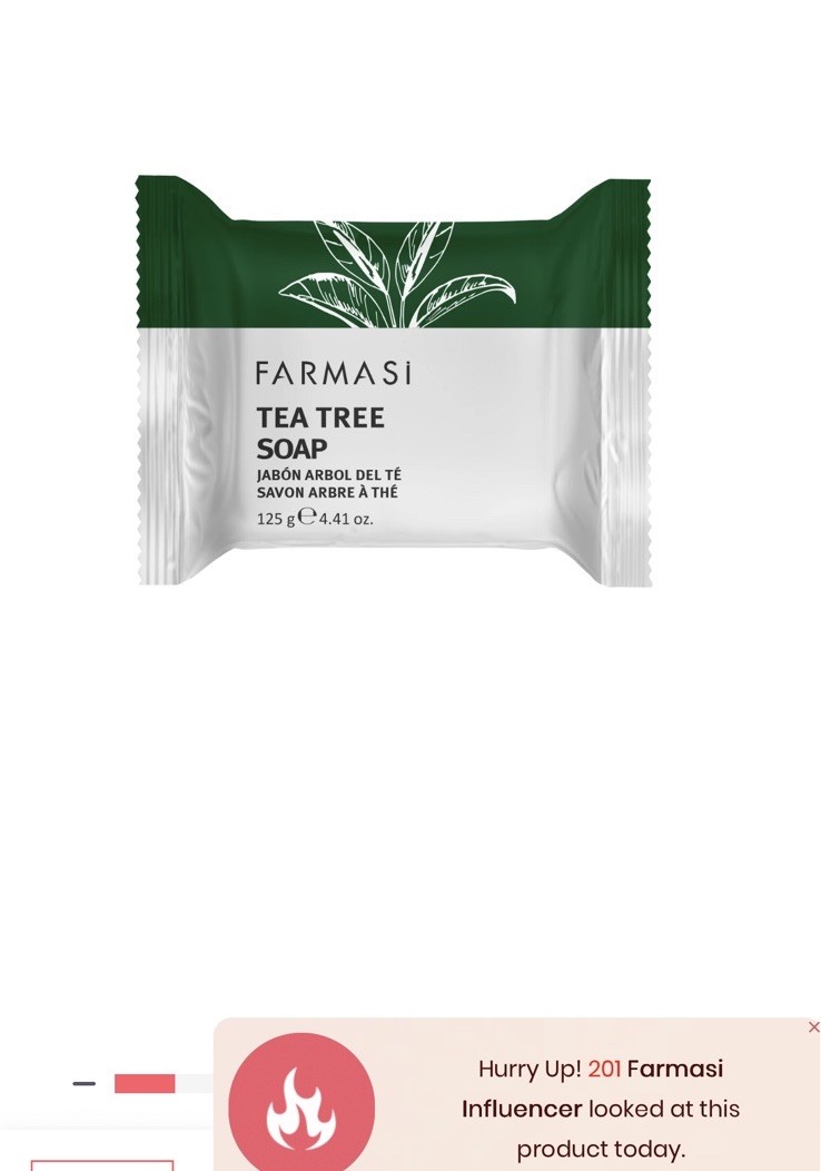 Tea Tree Soap Bar –Natural Defense, Face Body, 5oz Acne