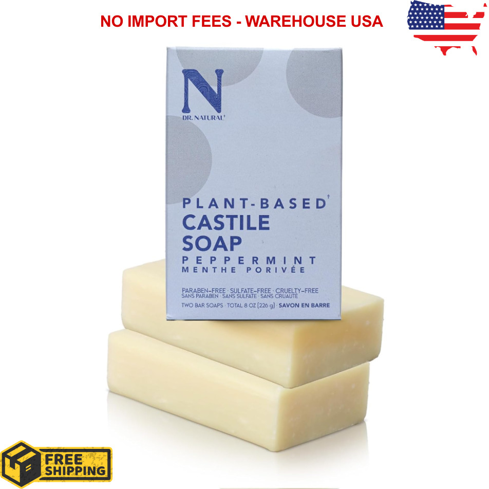Dr. Natural Castile Bar Soap – Multipurpose Soap Bar with Anti-Acne Properties