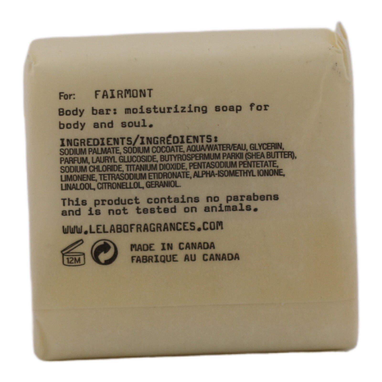 Le Labo Rose 31 Body Soap Bar 1.4oz 40g Travel Size No Box