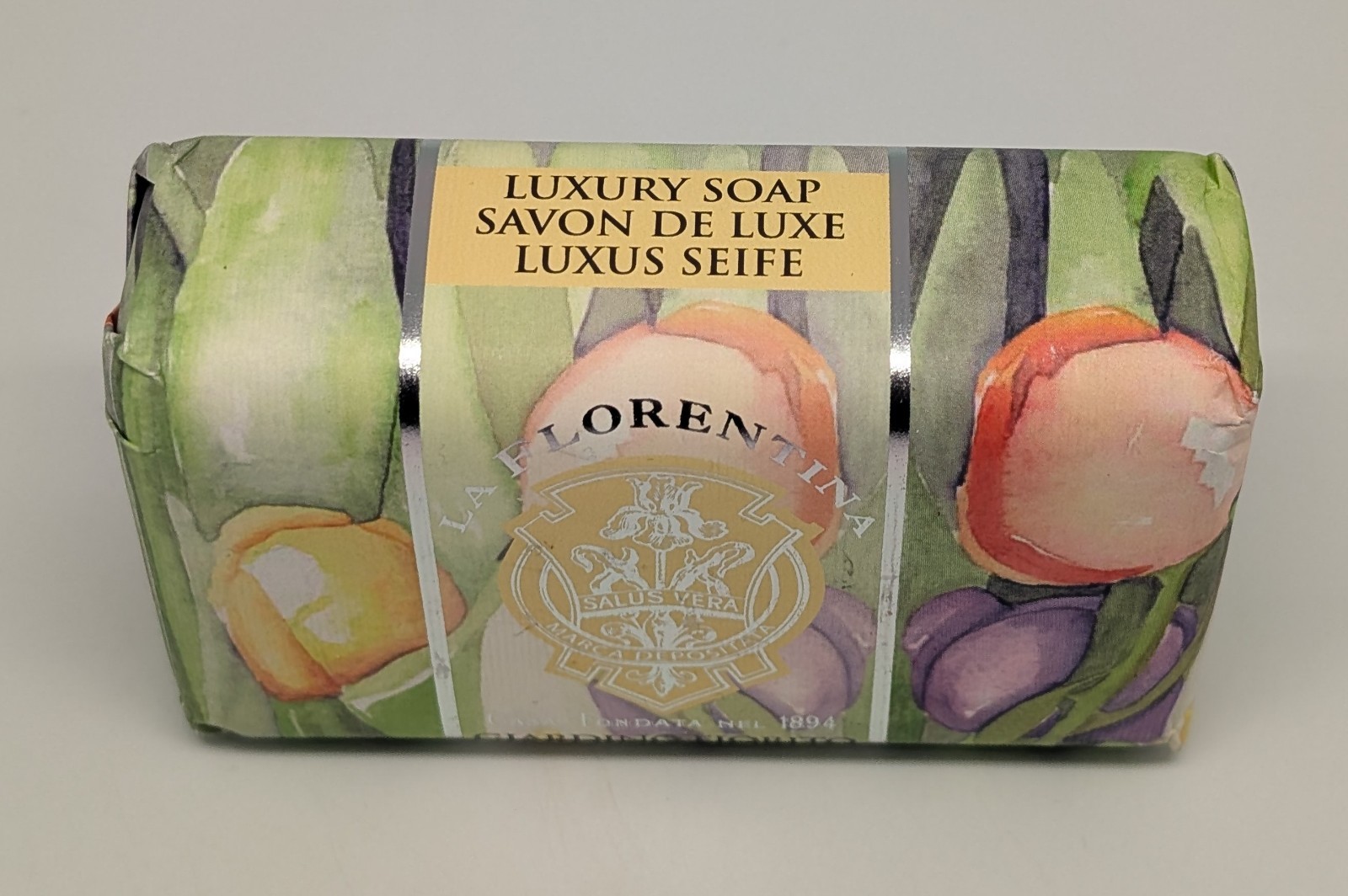 LA FLORENTINA Blooming Garden Vegetable Bath Bar Soap Bath 9.7 oz Made in ITALY