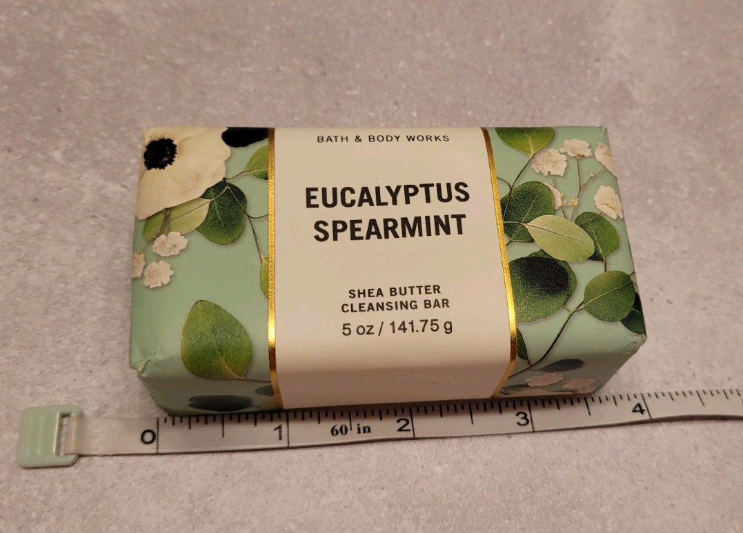 Bath and Body Works EUCALYPTUS SPEARMINT Shea Butter Cleansing Bar Soap Lot 3
