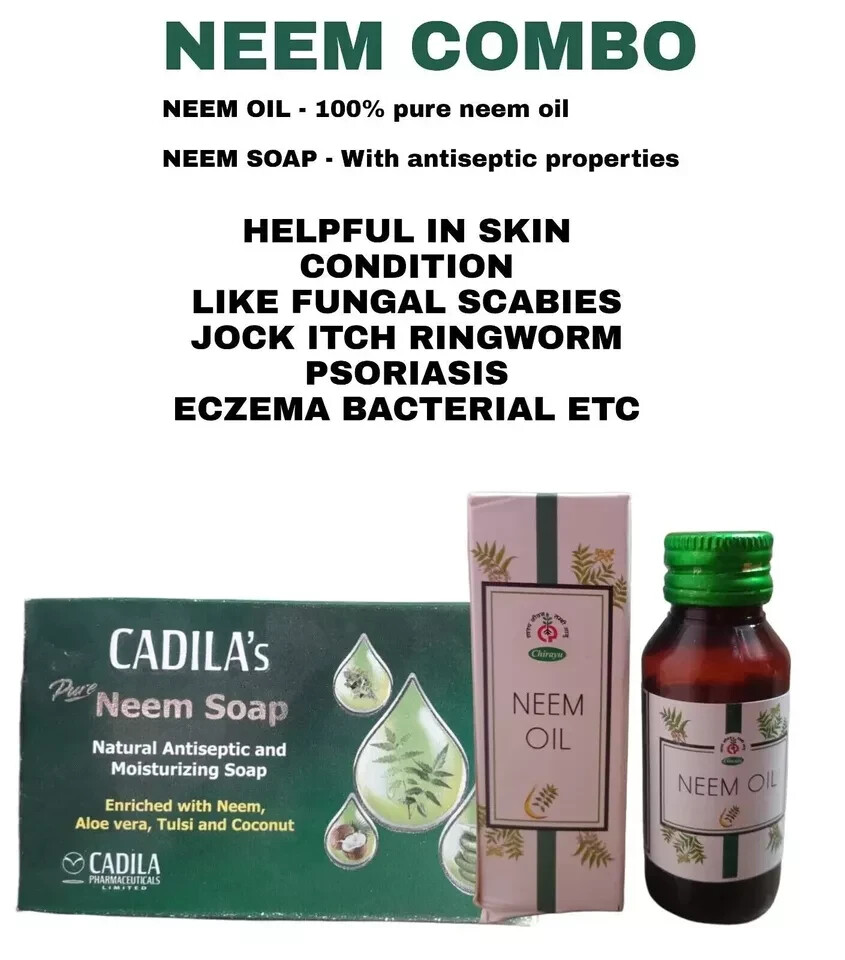 Scabies Treatment Combo – Anti-Mite Oil & Soap Kills Mites and Eggs.