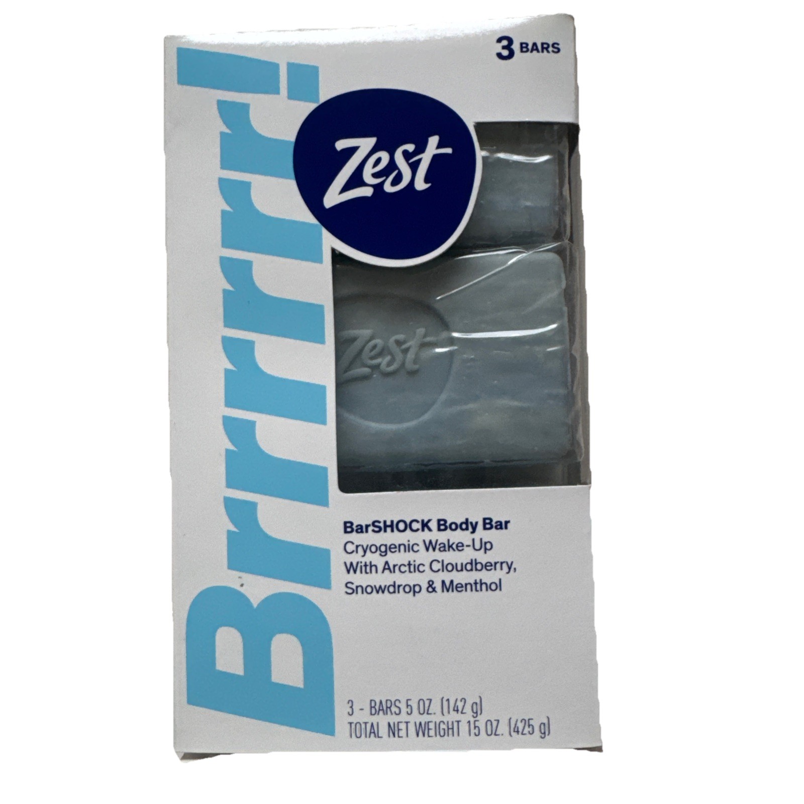 Zest Brrrrrr! BarSHOCK Body Bar Cryogenic Wake-Up w/Cloudberry/Snowdrop/Menthol