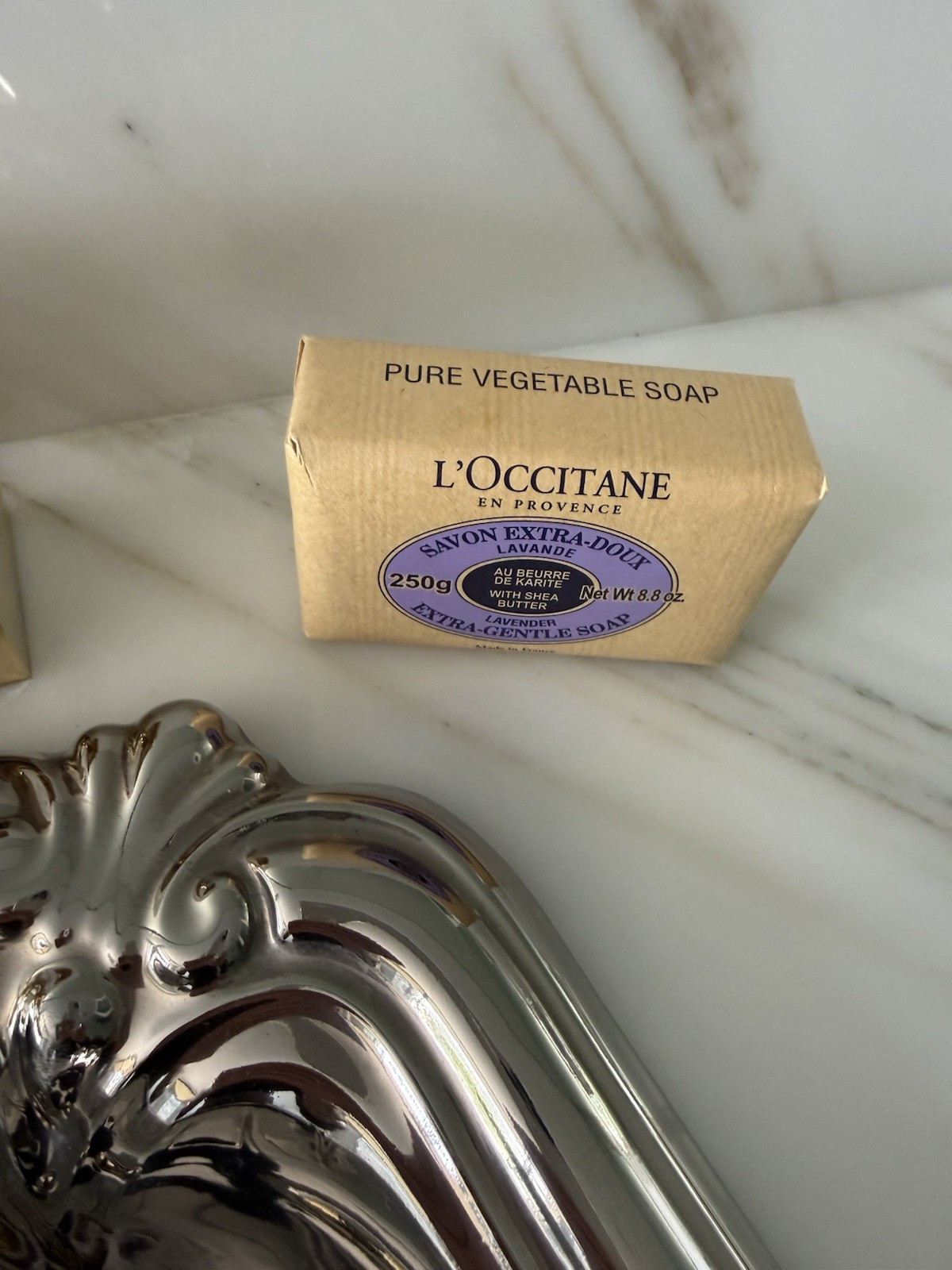L’Occitane Shea Butter Lavender Etta Gentle Soap 8.8 Oz New