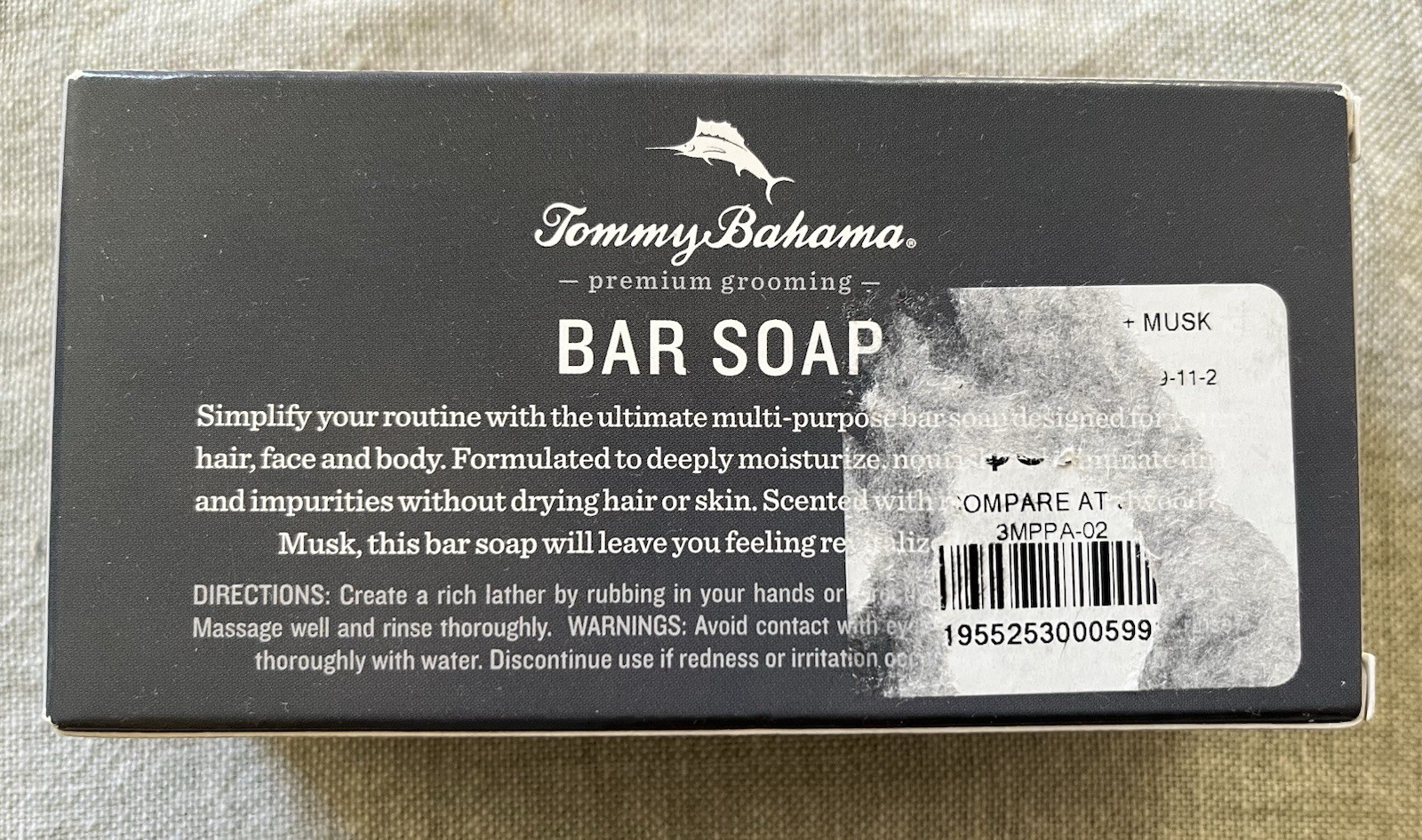 Tommy Bahama Men’s Premium Grooming 10 oz Bar Soap ~ Sandalwood & Musk