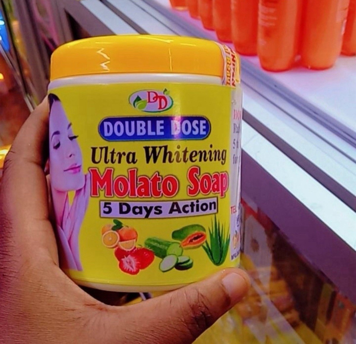 Double Dose Ultra Whitening Soap with Papaya, Cucumber, Aloe Vera