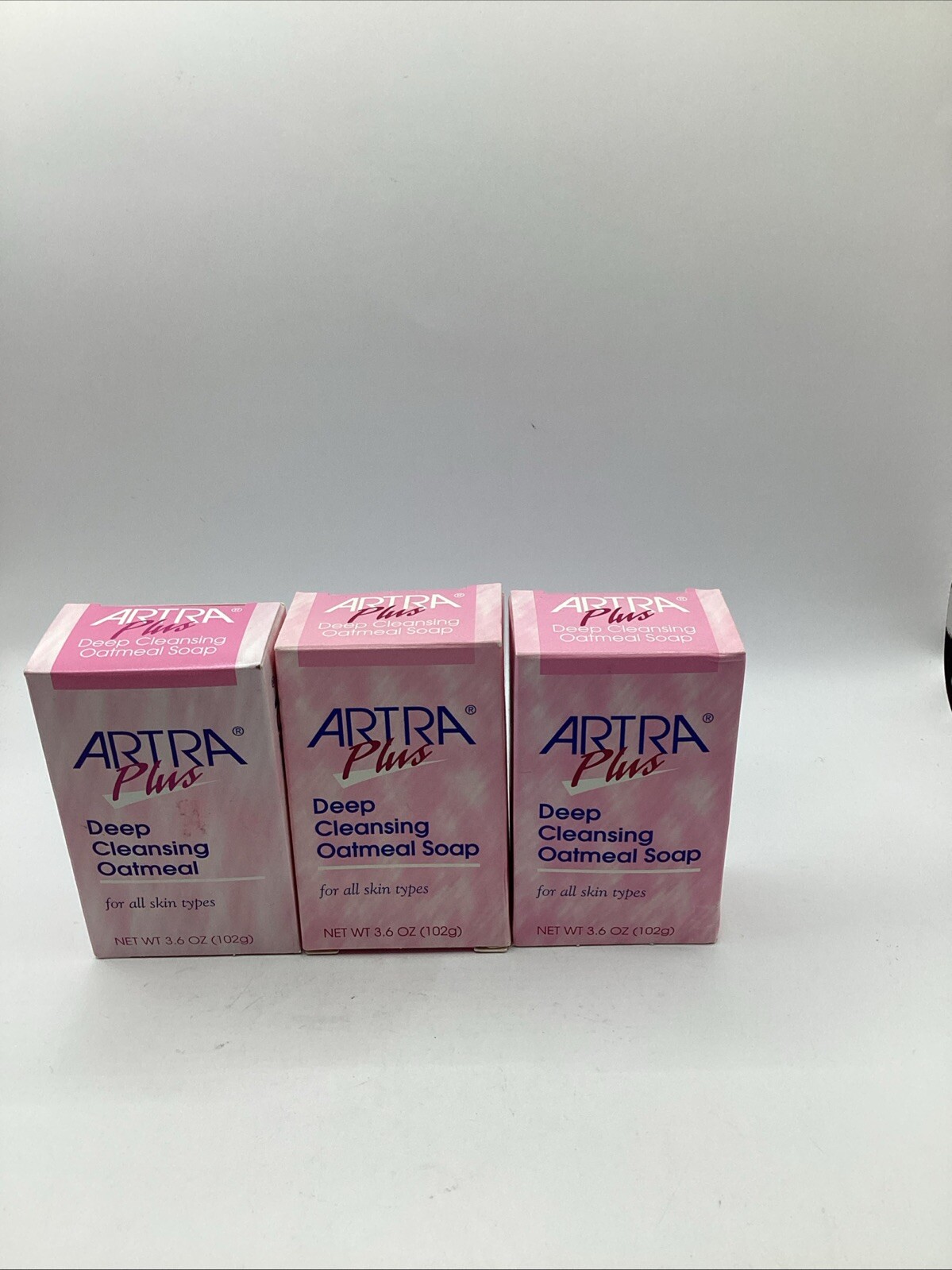 Lot of 3 Artra Plus Deep Cleansing Oatmeal Soap 3.6 oz each NEW