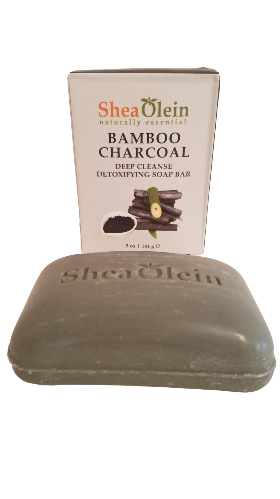 Natural Essential Activated Bamboo Charcoal Deep Cleanse Detoxifying Soap Bar