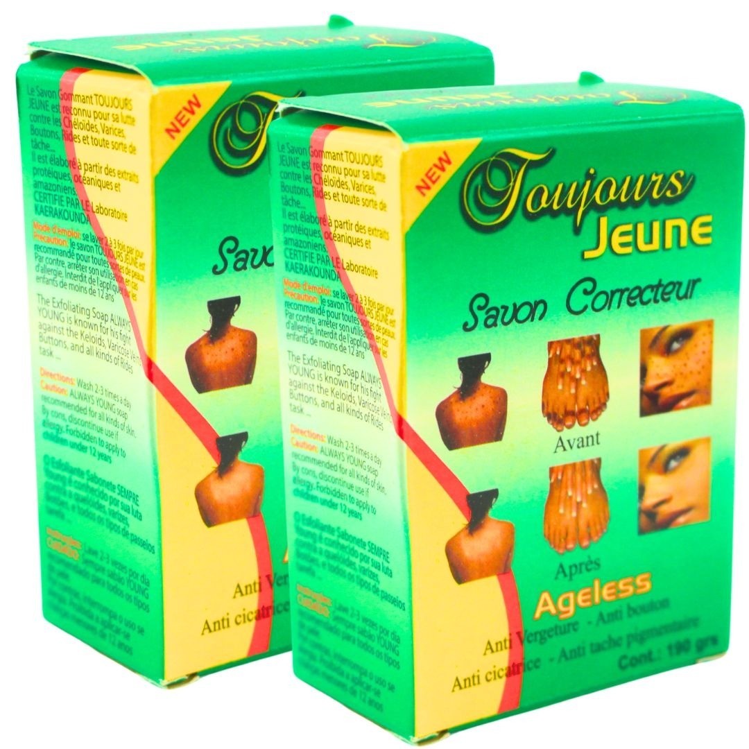 Toujours Jeune Savon Correcteur Ageless Exfoliating Soap For Clear Skin 190g 2-P