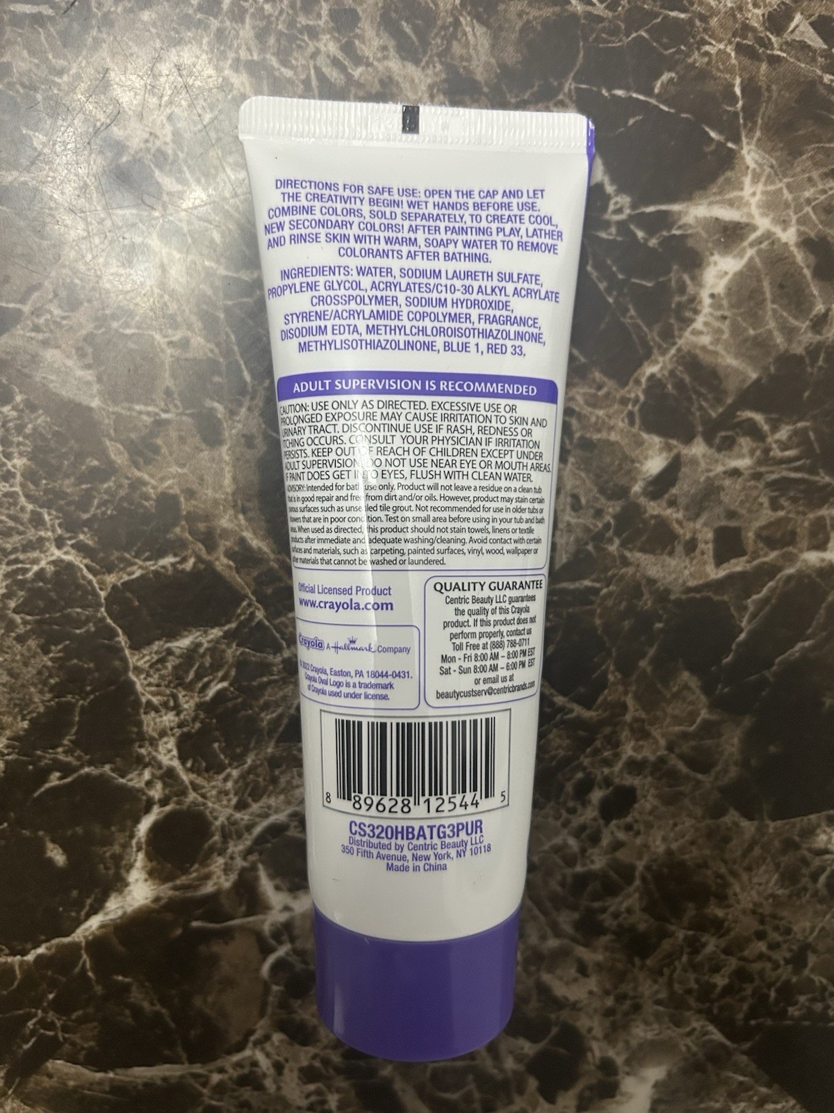 Crayola Kids Bathtub Finger Paint Soap 3 oz – Purple