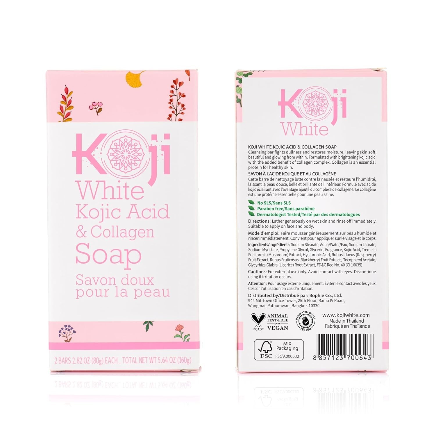Jabon Blanqueador Koji White Acido Kojico y Acido Hialuronico Hidratacion Facial