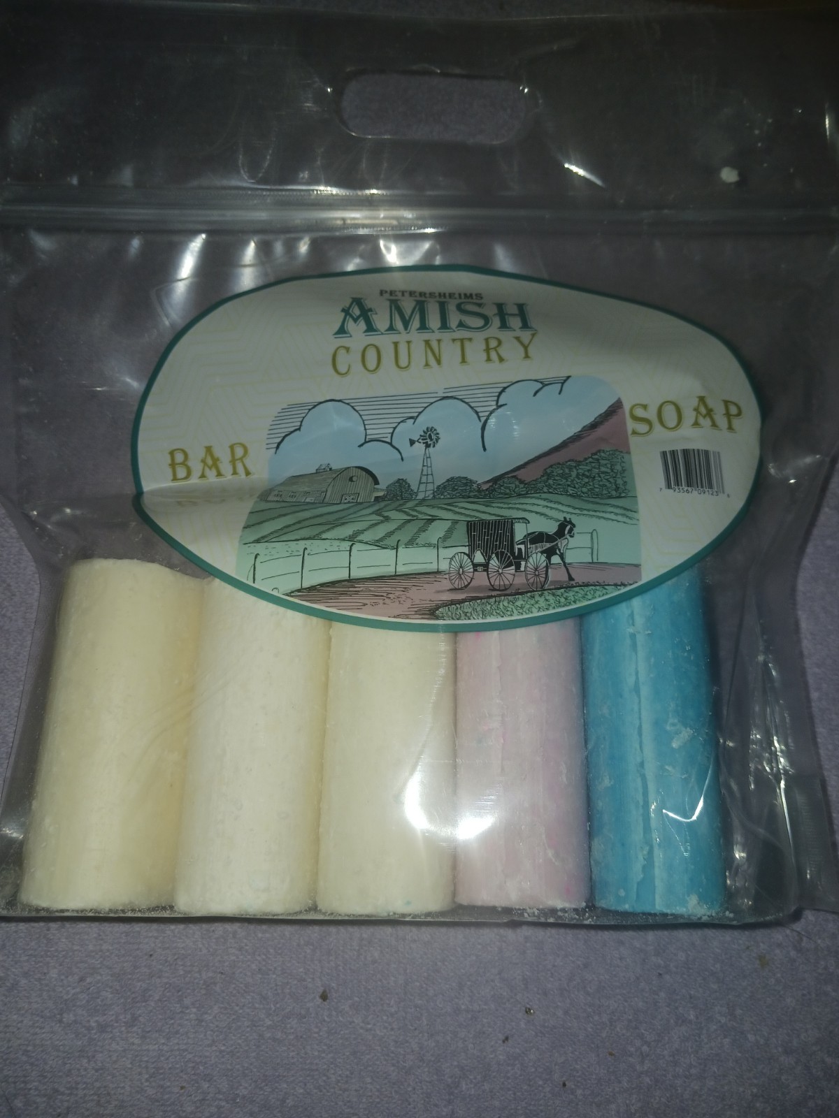 ALL NATURAL AMISH COUNTRY BAR SOAP PACK OF 5 LARGE 7 OUNCE BARS