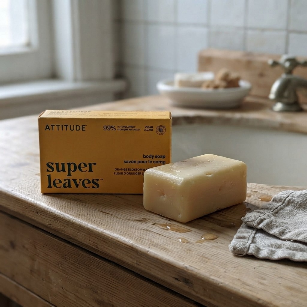 100% and Eco-Friendly ATTITUDE Body Soap Bar – 4 Oz, Natural Ingredients