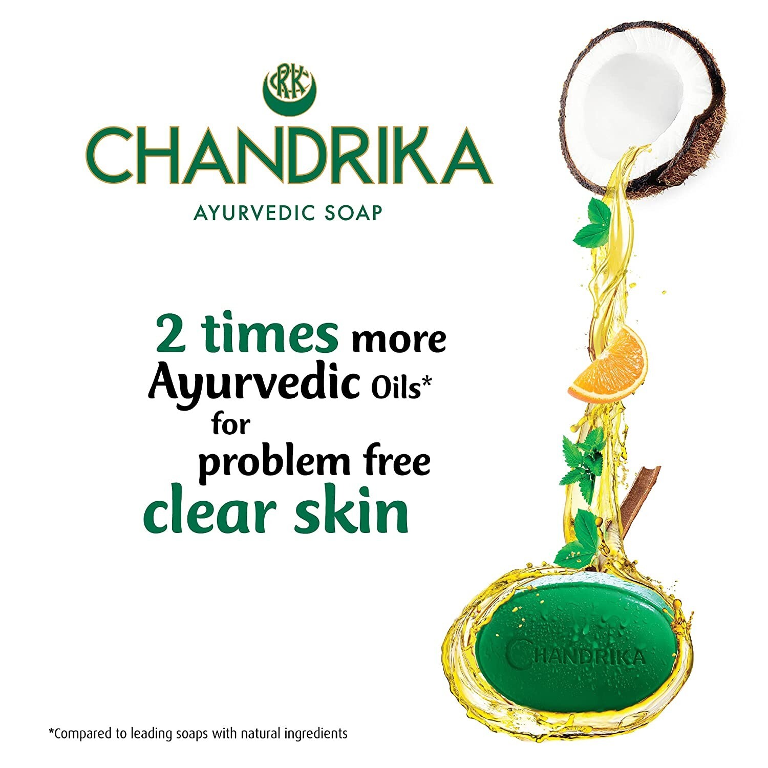 Chandrika Soap Pack of 4 -125g x 3 and Get 75g Free-US Seller Multi Discount