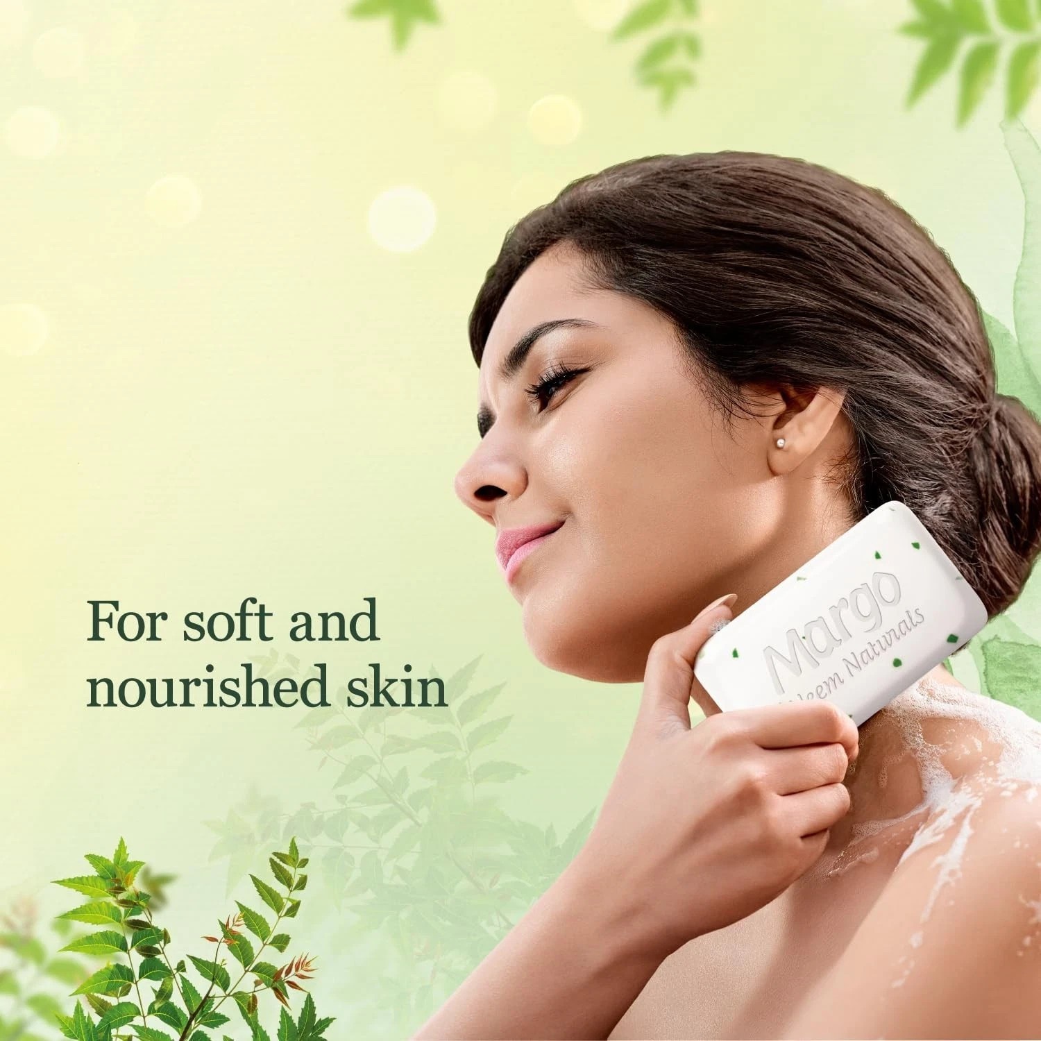 Margo Neem Naturals Soap for Soft Nourished Pack of 5x100g Each Pack for Unisex