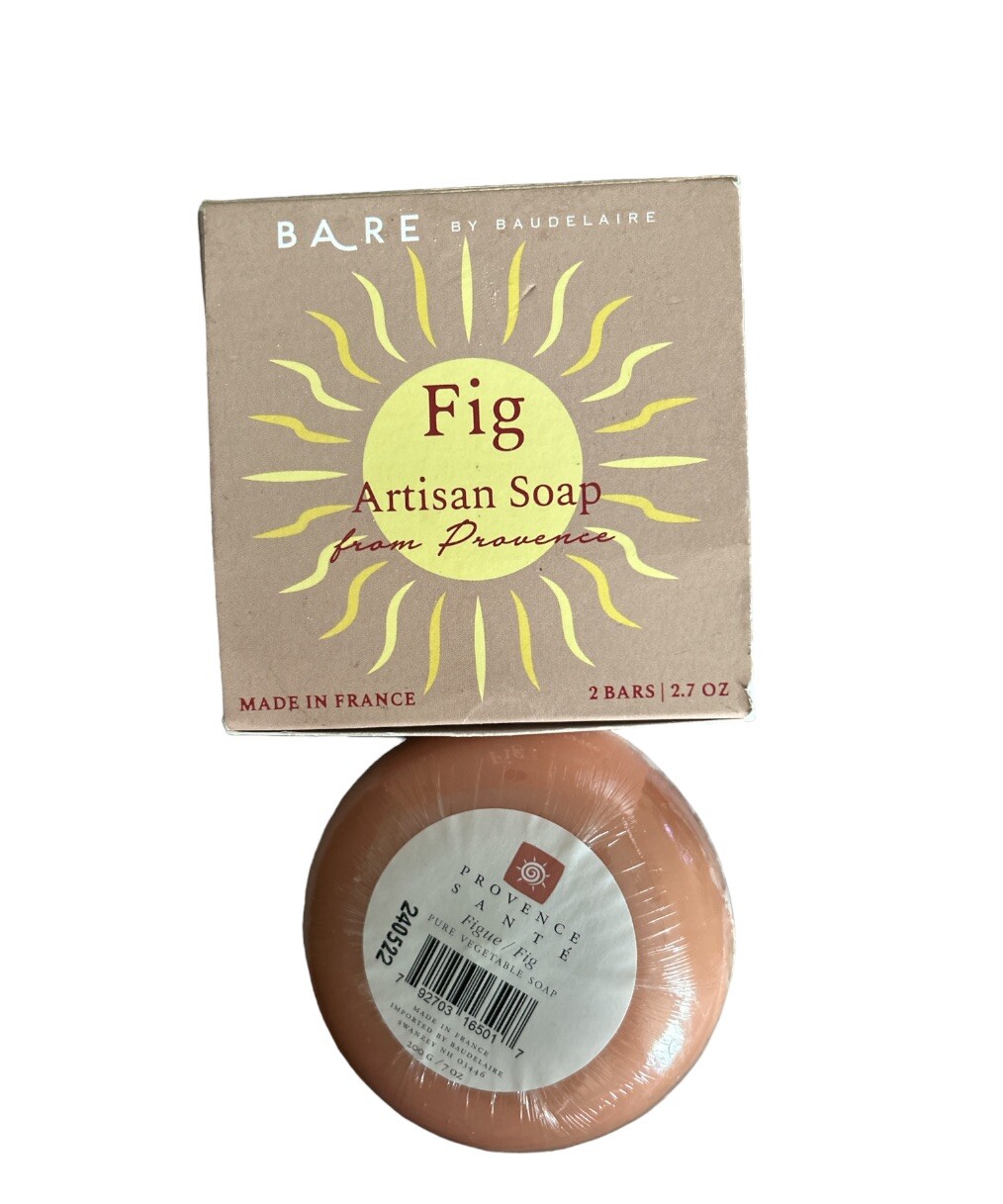 BARE Fig Artisan Soap By Baudelaire 2.7oz French body soap