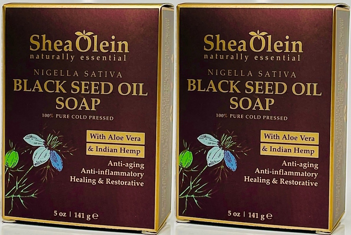 2-Bars – Shea Olien – Nigella Sativa Black Seed Oil Soap with Aloe & Indian Hemp
