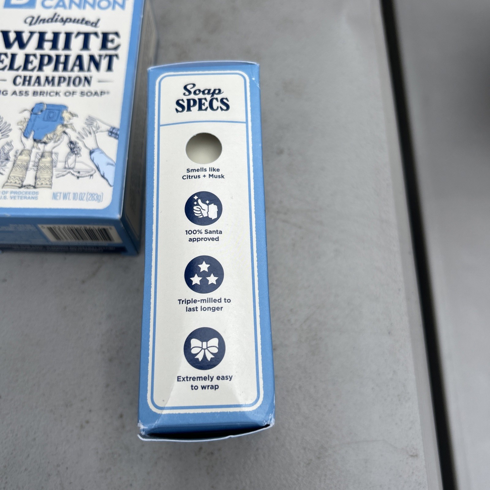 4 Pack: Duke Cannon Supply Co. White Elephant Bar Soap Big Ass Brick Soap 10 oz