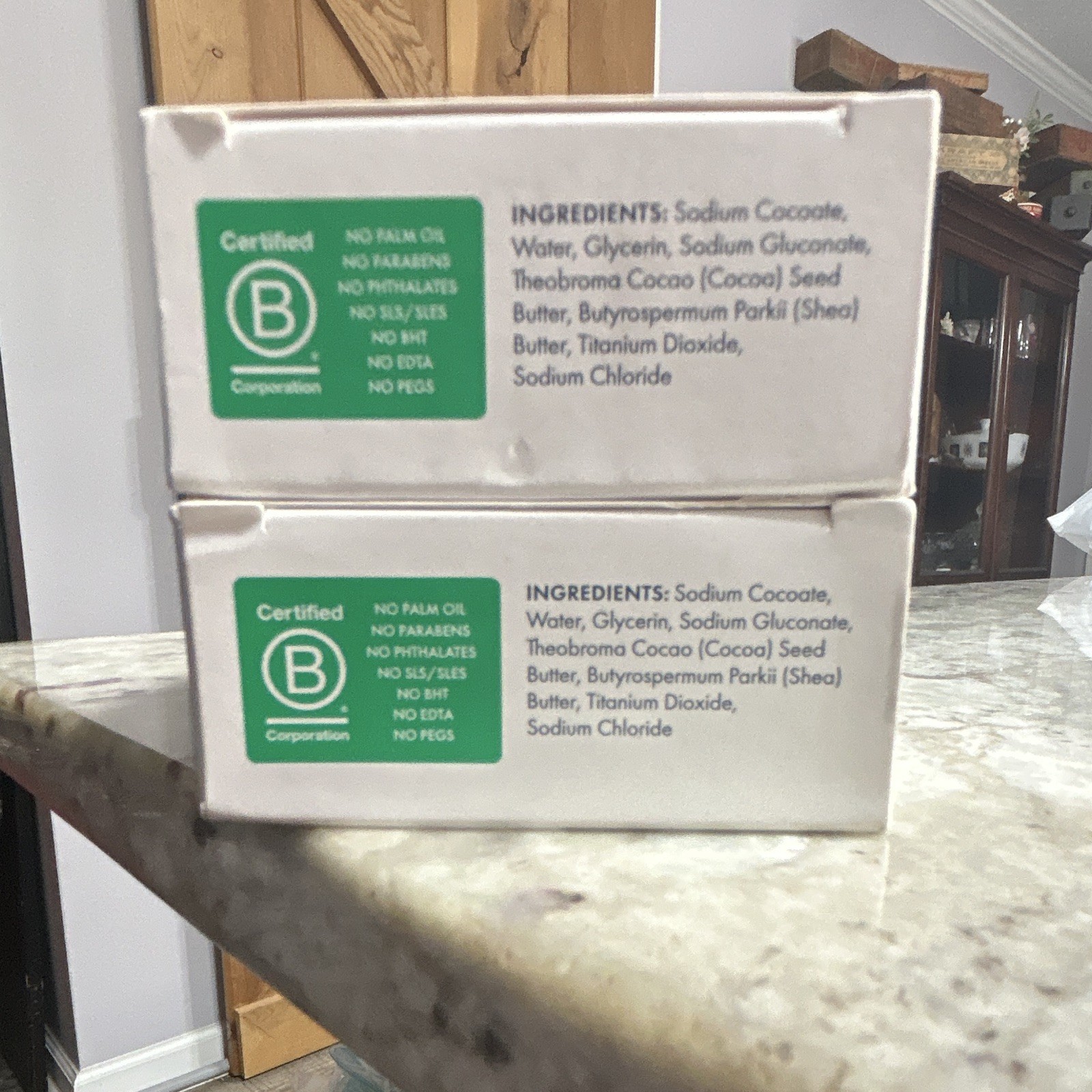 Hand in Hand Fragrance-Free Bar Soap 5 oz, No Palm Oil, 2-Pack