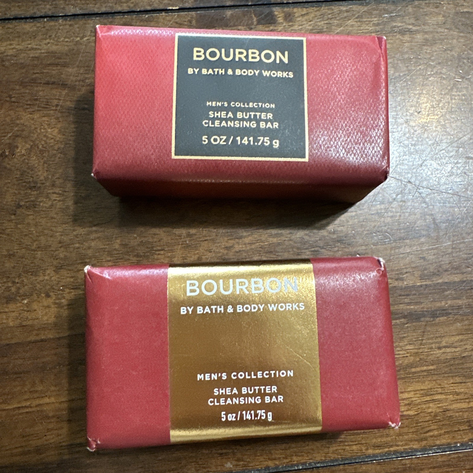 2 Bath & Body Works Bourbon Men’s Collection Shea Butter Cleansing Soap Bars