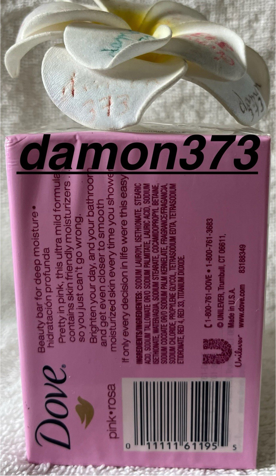 DOVE***PINK***Beauty Bar (2 BARS)~~4 OZ/113g EACH~~BRAND NEW/SEALED