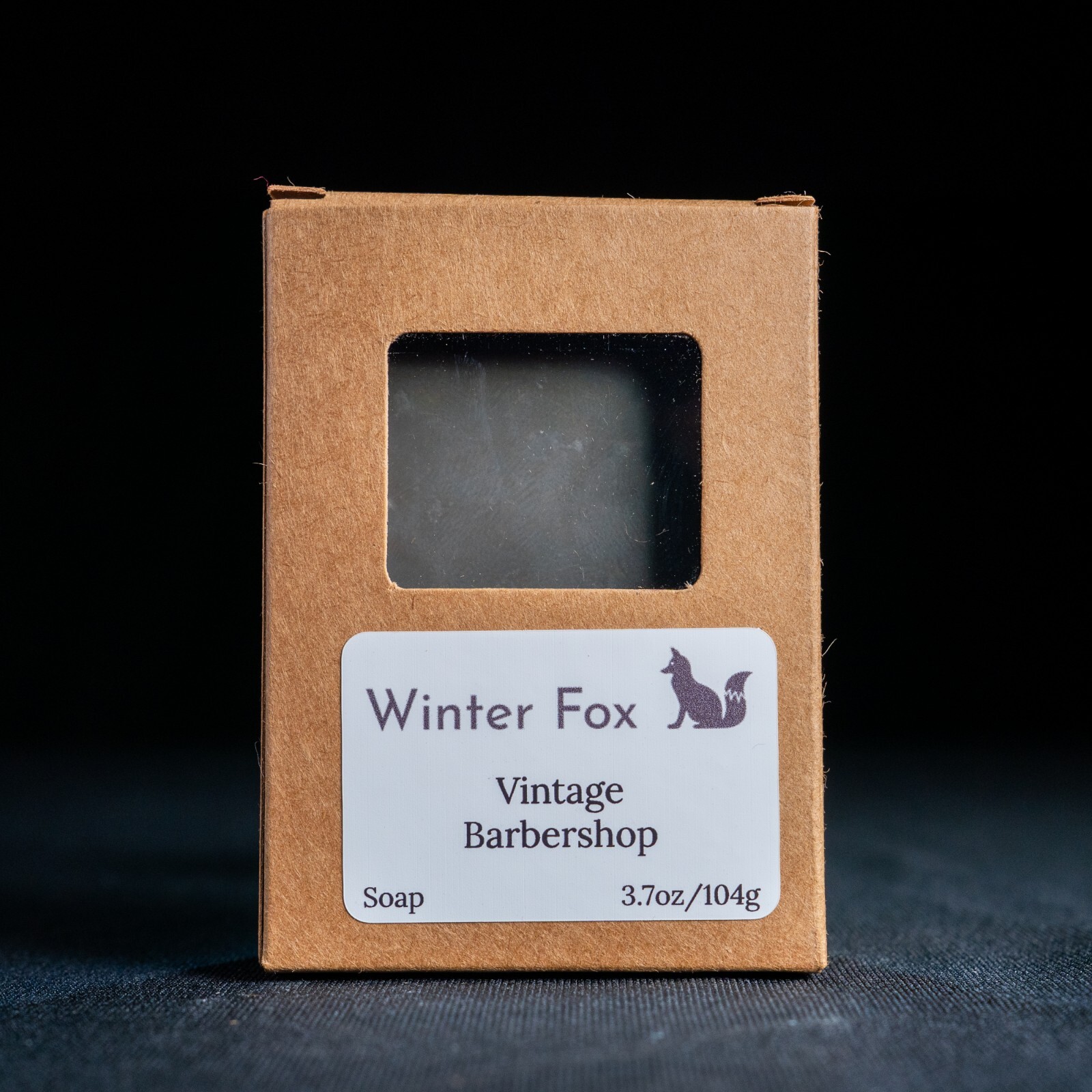 Handmade Bar Soap VINTAGE BARBERSHOP 3.7oz Cold Process Scented Winter Fox