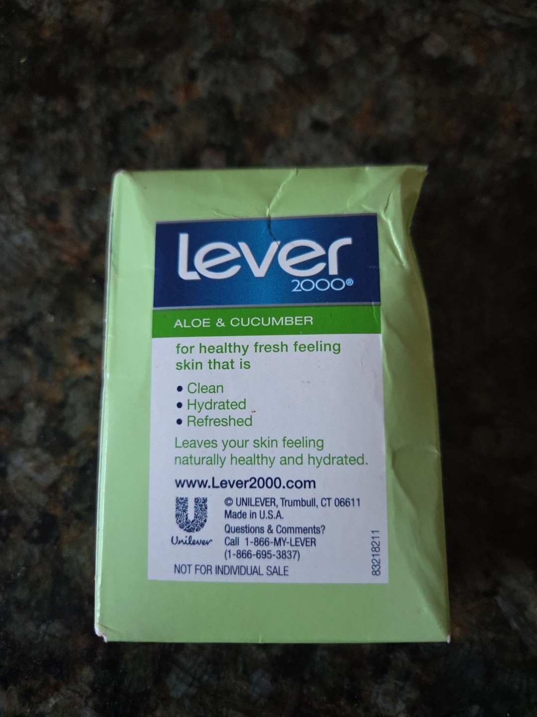 Lever 2000 Aloe & Cucumber Bar Soap 4oz (113g) New In Box Sealed