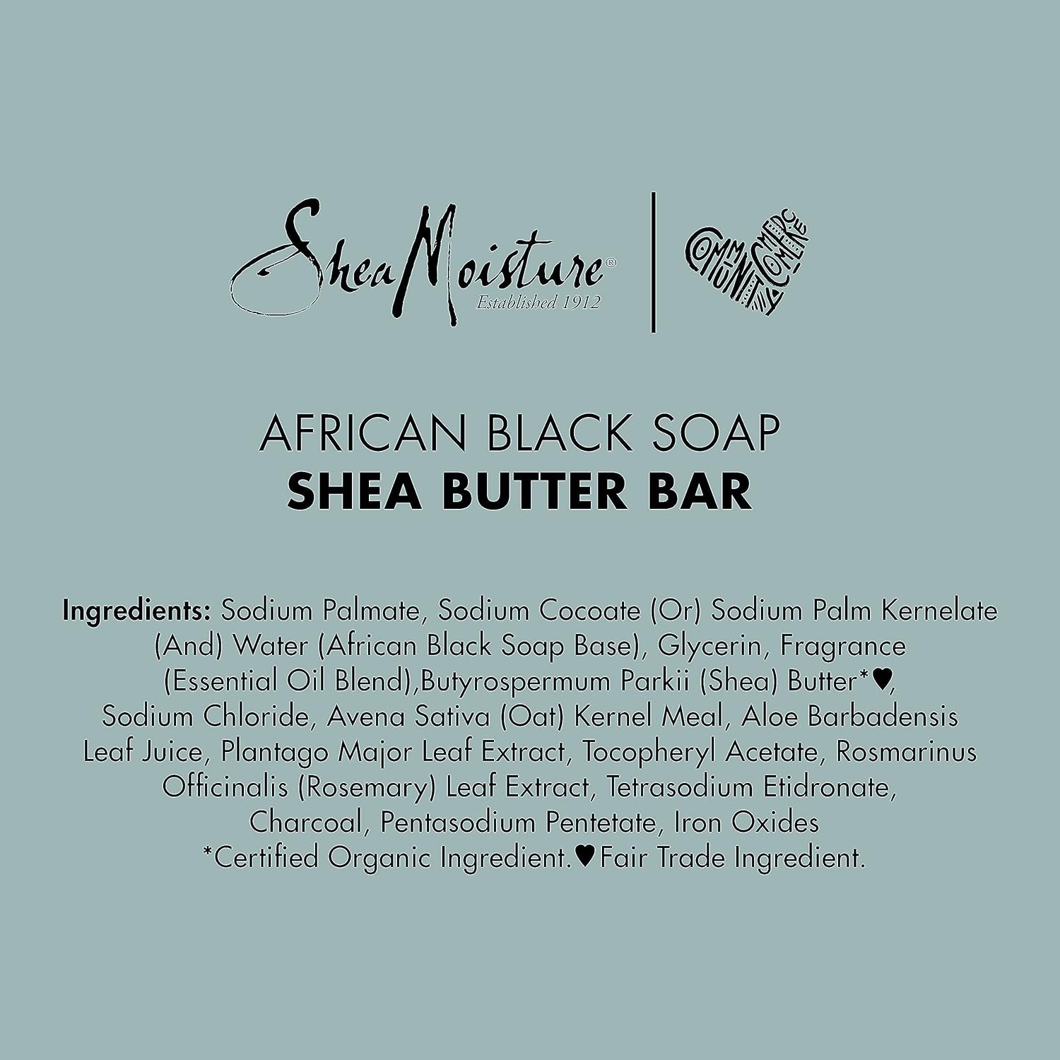 African Black Soap with Shea Butter 8 oz – Nourishing Cleanser for Troubled Skin